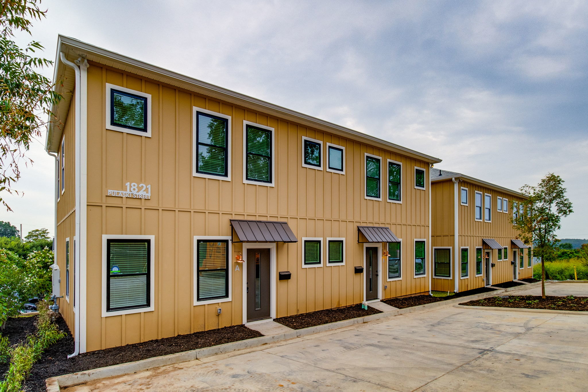 WilsonCo-built duplex housing project in Cayce South Carolina with modern exterior design